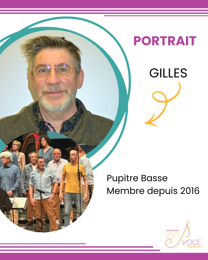 Portrait de choriste : Gilles du pupitre des basses Viva Voce Chambéry